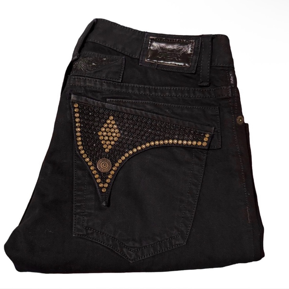 Robin's Jean Black Jeans with Gold Accents